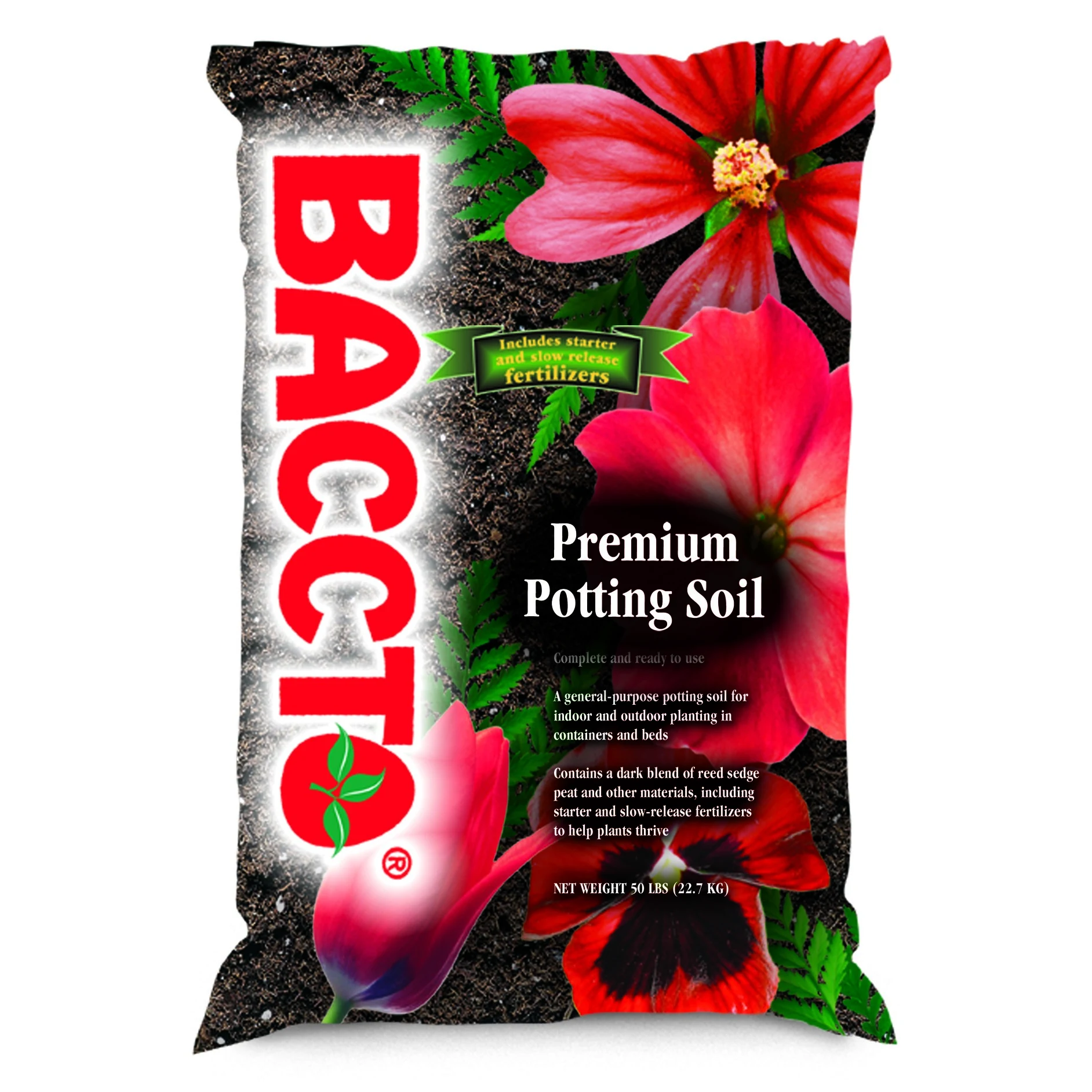 MICHIGAN PEAT, LLC Mi Peat 8qt BACCTO Premium Potting Soil — Single Unit