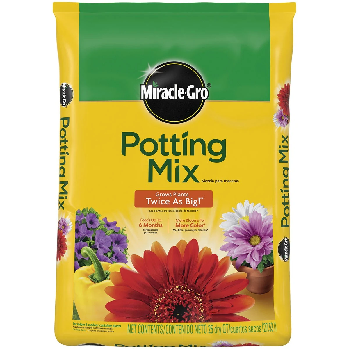 SCOTTS RETAIL SOILS Miracle Gro 25qt Potting Mix — Single Unit