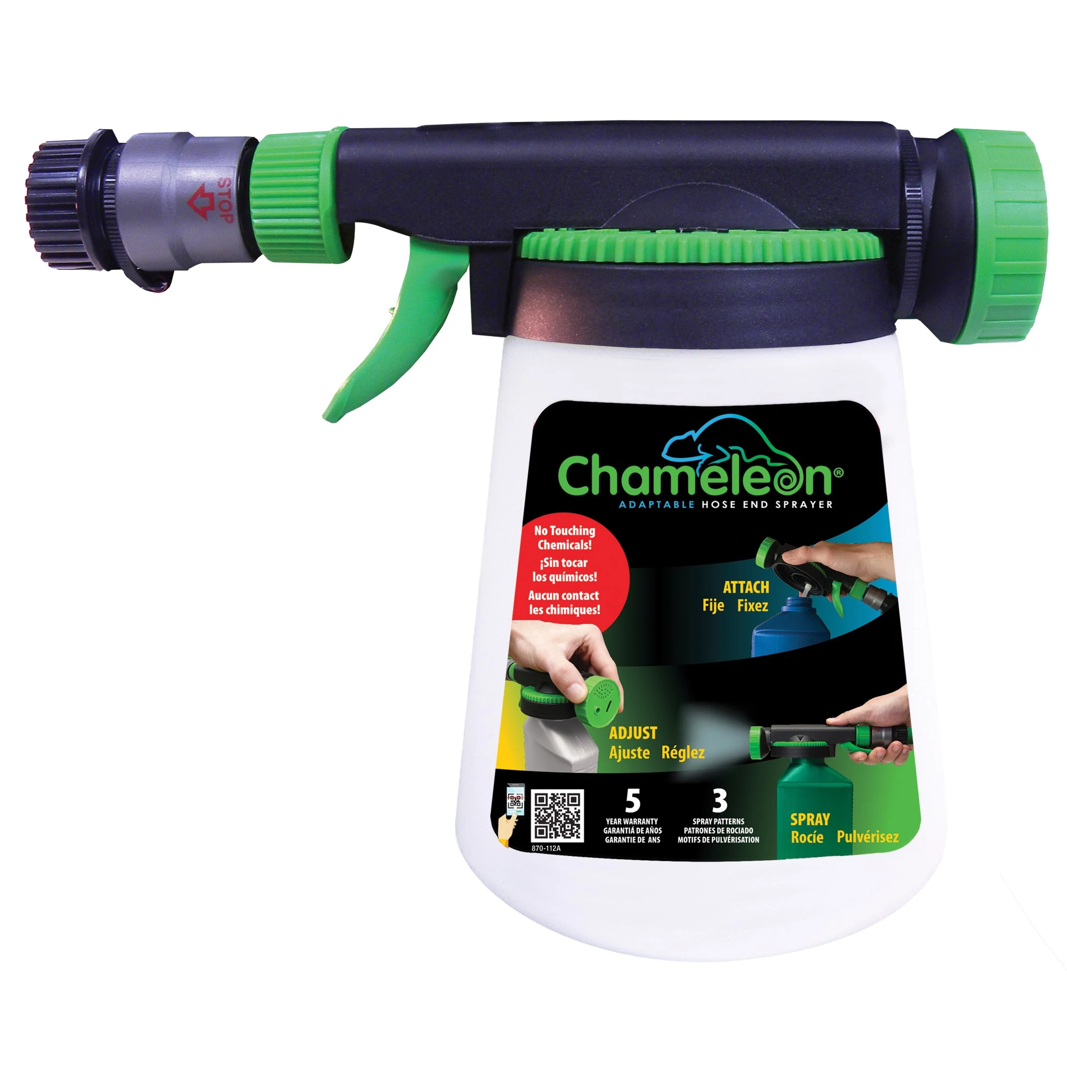 HD HUDSON MANUFACTURING Chameleon Convertible Hose End Sprayer — Single Unit