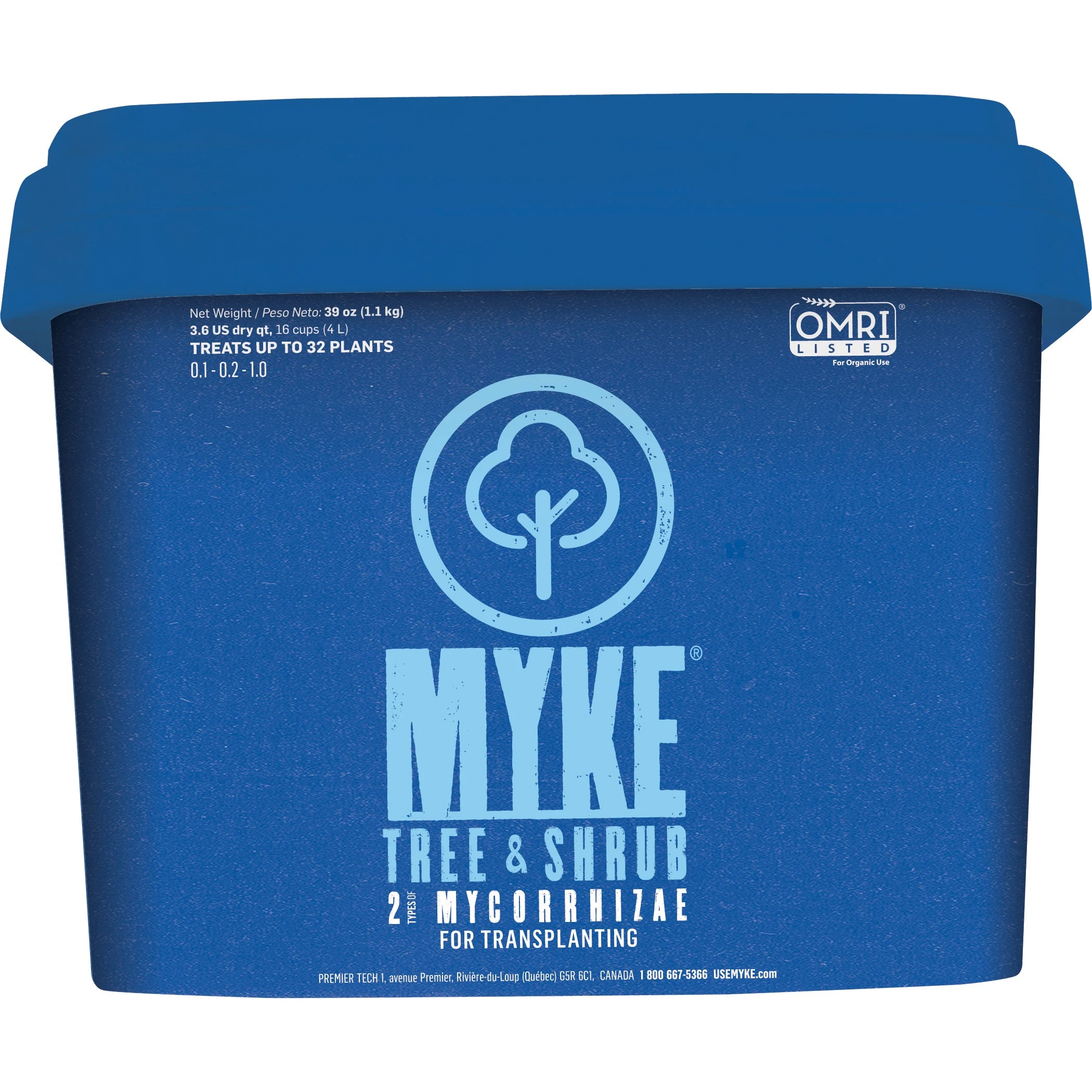 PREMIER TECH HOME AND GARDEN Myke 3.6qt Tree & Shrub Growth Supplement Mycorrhiza — Single Unit