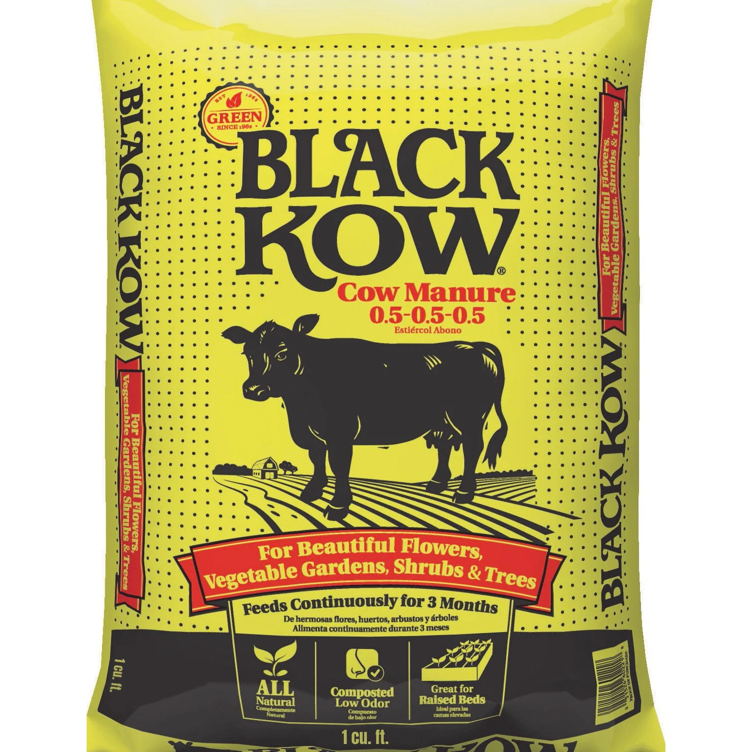 BLACK (GOLD) KOW Black Kow 1cf Compost Cow Manure — Single Unit