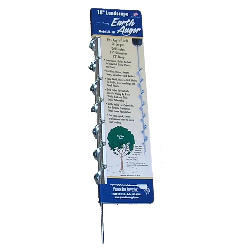 PROTECH TOOL SUPPLY Jisco 18" Earth Auger 1-1/4" Hole Diameter — Single Unit