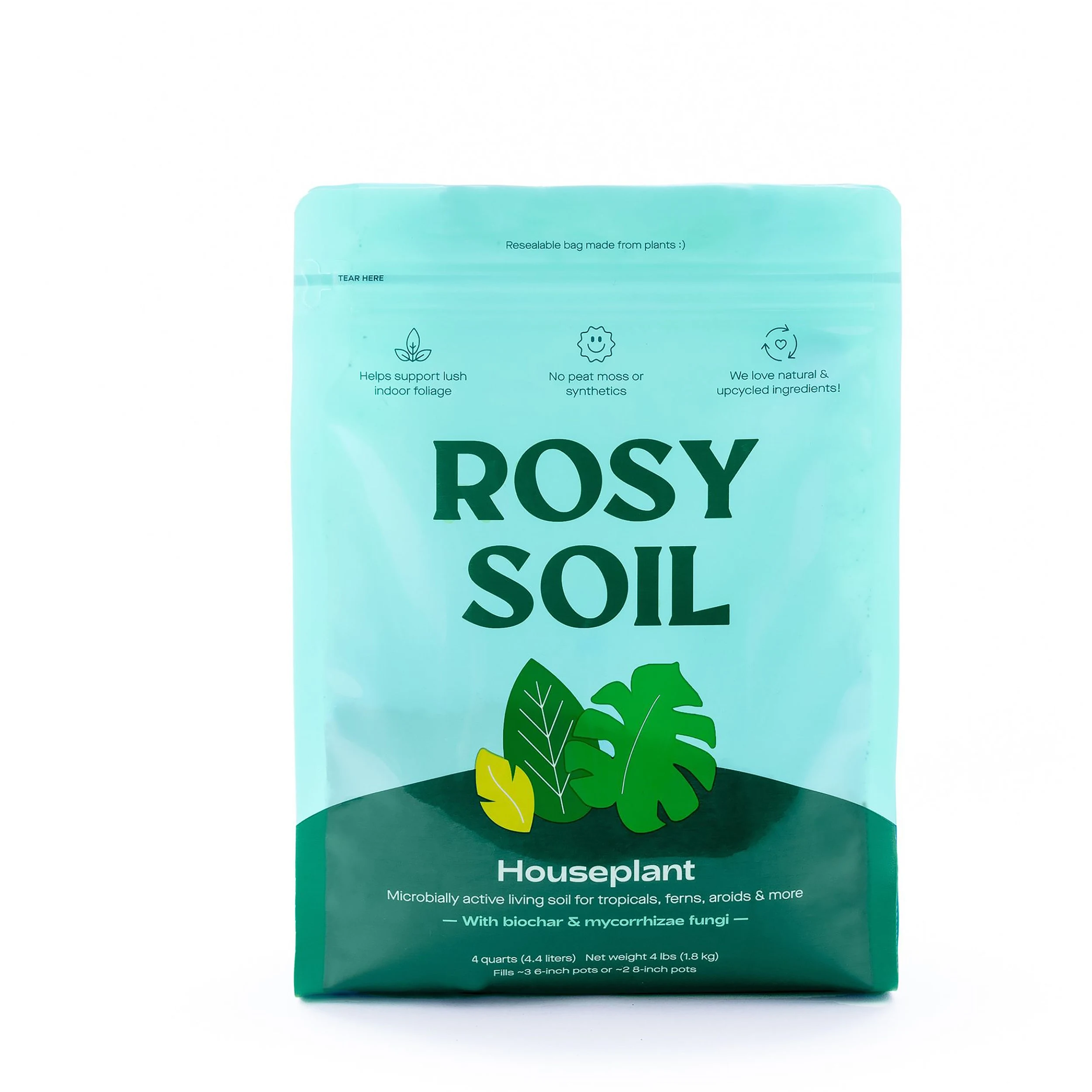 ROSY SOIL, PBC. Rosy Soil 4qt Indoor Potting Mix — Single Unit