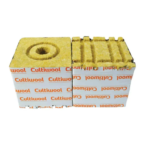 150mm Rockwool Cubes | Cultiwool Donut Ring