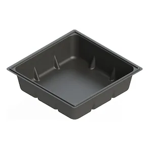 Toledo Indoor Garden 70 Gallon Reservoir, Black, Square