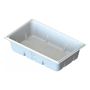 Toledo Indoor Garden 70 Gallon Reservoir, White, Rectangle