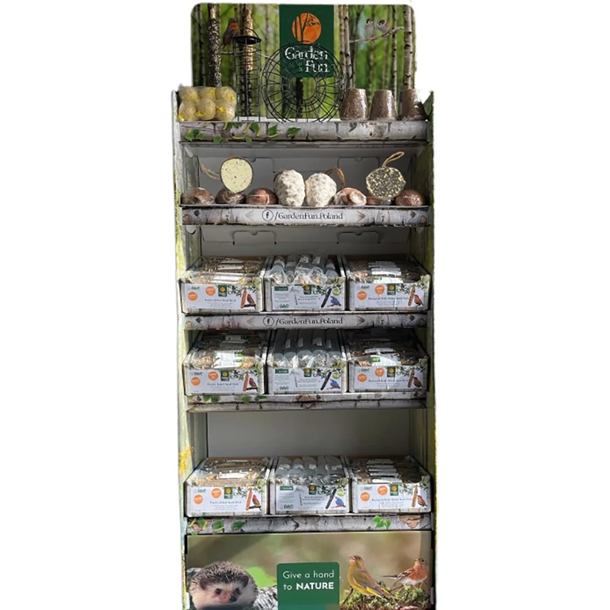 A&E Cage Garden & Fun 196pc Wild Bird Cardboard Shipper Display - Image 2