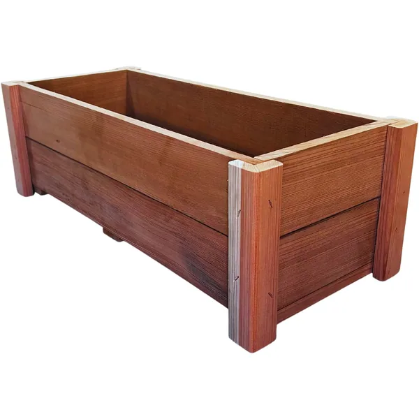 A&G Agricultural A&G 8"x10"x24" Redwood Formal Planter