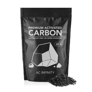 AC Infinity Activated Carbon Refill, 1200+ IAV Australian Charcoal, 32 lb.