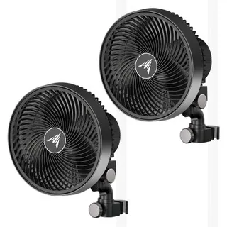 CLOUDRAY S9 2-Pack, Grow Tent Clip Fan 9" with 10 Speeds and Dynamic Wind