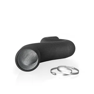 Flexible Ducting 4", Durable Four-Layer Aluminum 8' Long