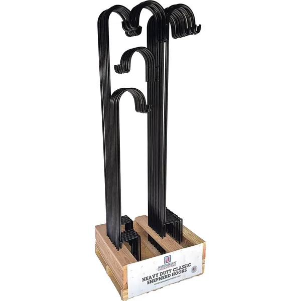 AGW 40pc Heavy Duty Sheherd Hook Preloaded Pallet Black - Image 2