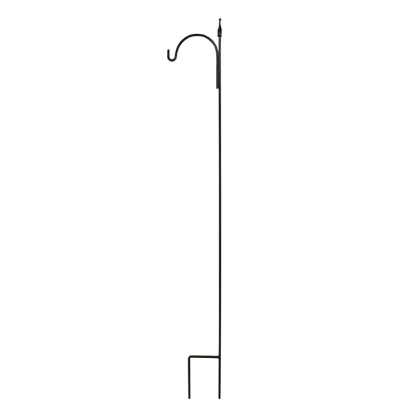 AGW Square Tall Single Finial Matte Black