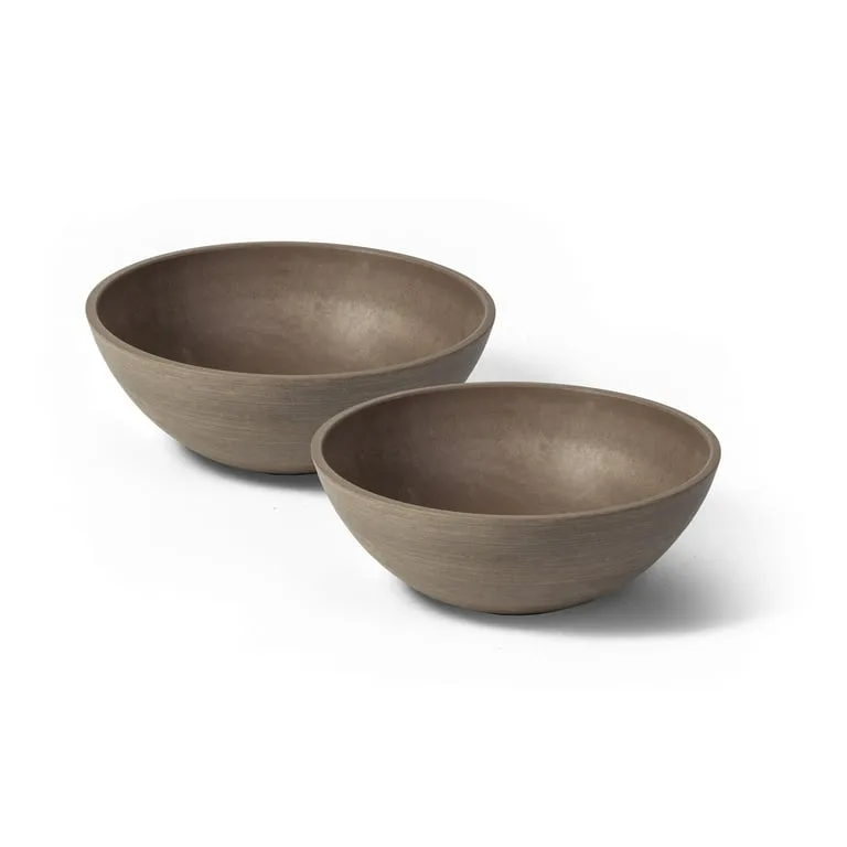Algreen Valencia 12"x4.5" Bowl Taupe - Image 2