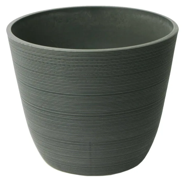 Algreen Valencia 14"x11" Round Ribbed Charcoal