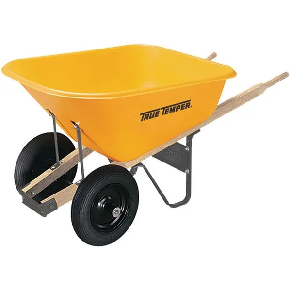 Ames 8cf Poly Wheelbarrow w/ Dual Wheels - Image 2