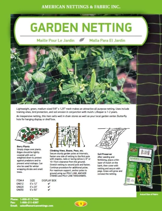 ANF 6'x20' Garden Net Green - Image 2