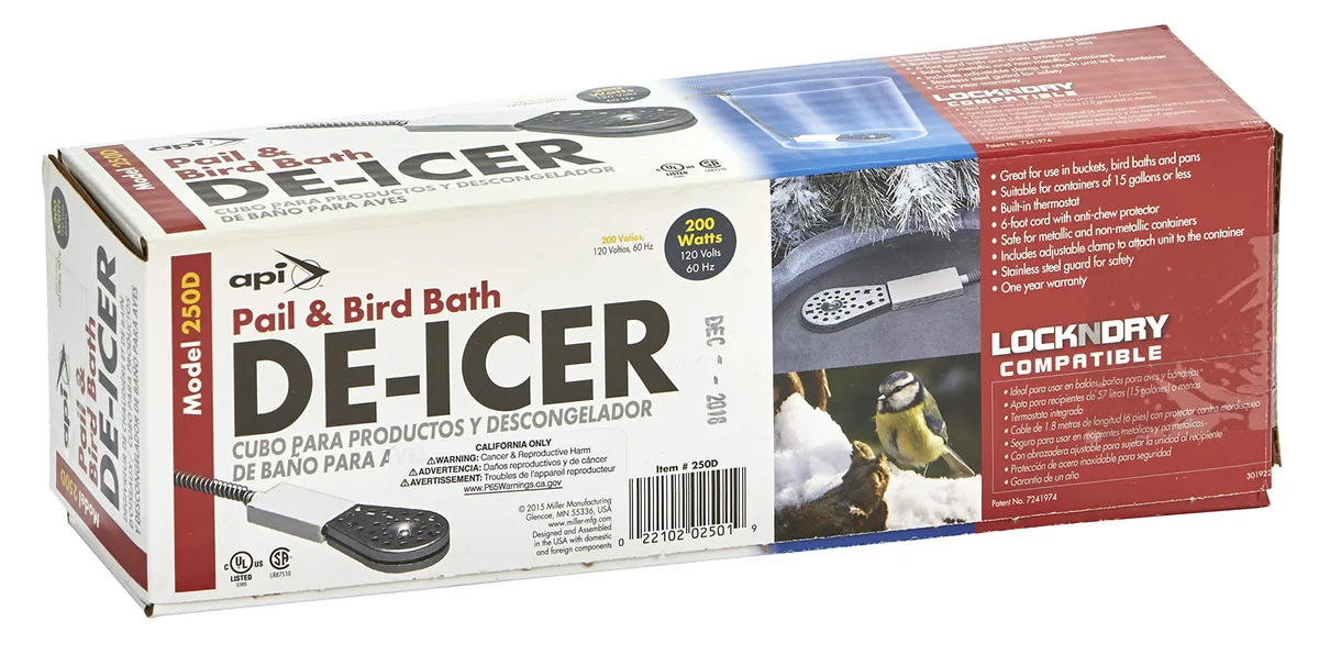 API 200 Watt Pail & Birdbath De-Icer With 6' Cord - Image 2