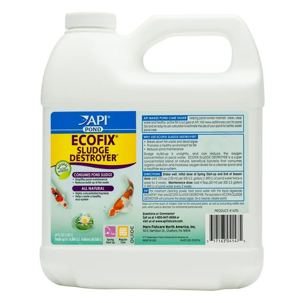 Mars Fishcare N America API Pond Ecofix Bacterial Pond Clarifier