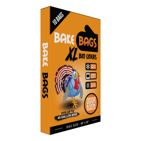 Bake Bake Bags Bin Liners 48in x 36in (10 Pack)