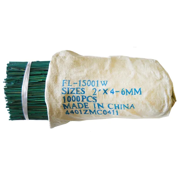 Bamboo Supply 2' Green Bamboo Stake, 4-6mm (Bundle of 1000)