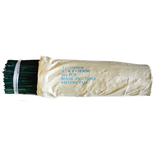 Bamboo Supply 4' Green Bamboo Stake, 8-10mm (Bundle of 500)