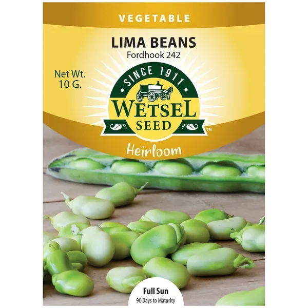 Beans, Heirloom Lima Fordhook 10 Grams - Image 2