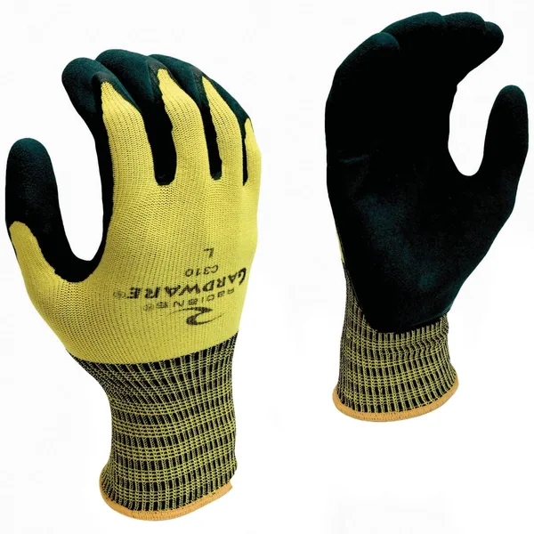 BGC Glove Gardware 13G Green Nylon Double Coat M