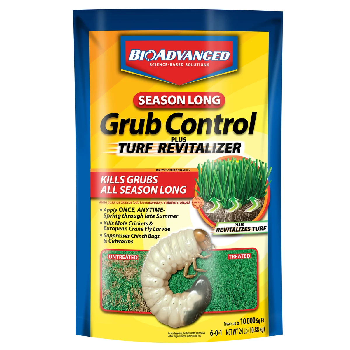 BioAdvanced Season Long Grub Control Plus Turf Revitalizer