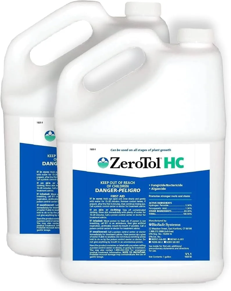 Biosafe Systems ZeroTol 55Gl OMRI ( Hydrogen Dioxide+Peroxyacetic acid ) - Image 2
