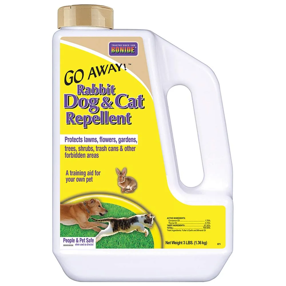 Bonide 3 lbs Go Away Rabbit Dog Cat Repellent