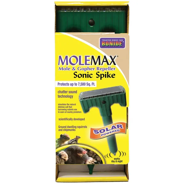 Bonide Molemax Sonic Spike Solar Powered (Case of 6)