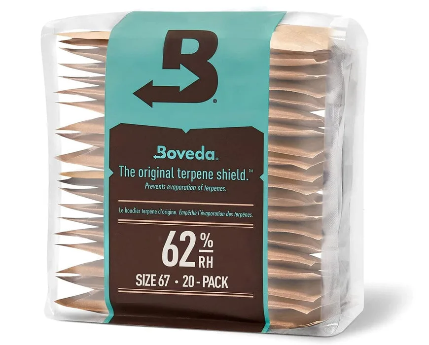 Boveda 2-Way Humidity Control Pack 62% 67g (20 Pack) - Image 2
