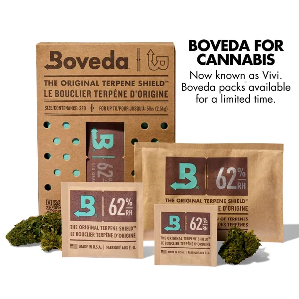 Boveda 2-Way Humidity Control Pack 62% RH 320g Individually Wrapped