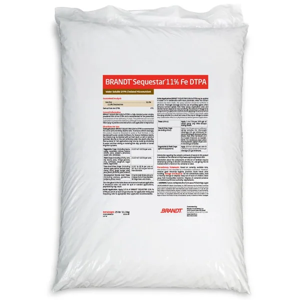 Brandt Consolidated Sequestar Iron Chelate 11% Fe DTPA 25Lb ( Chelated Iron )