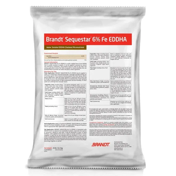 Brandt Consolidated Sequestar Iron Chelate 6% Fe EDDHA 5 Lb ( Chelated Iron ) ( Compare to Sprint 138 ) — Case of 10 - Image 2