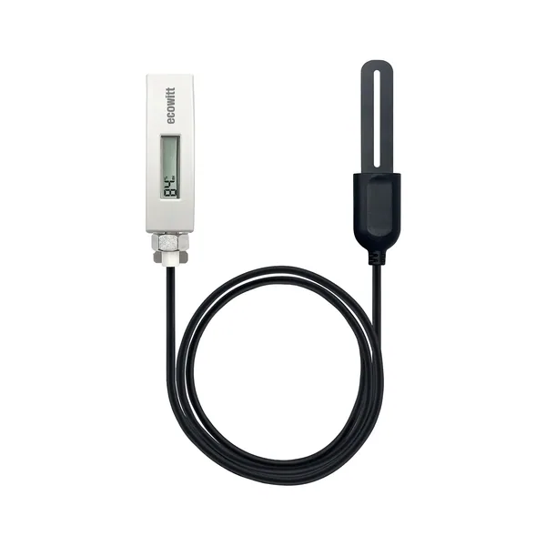 BuildASoil Ecowitt Deep: Wireless Soil Moisture Sensor with 1M PVC Wire