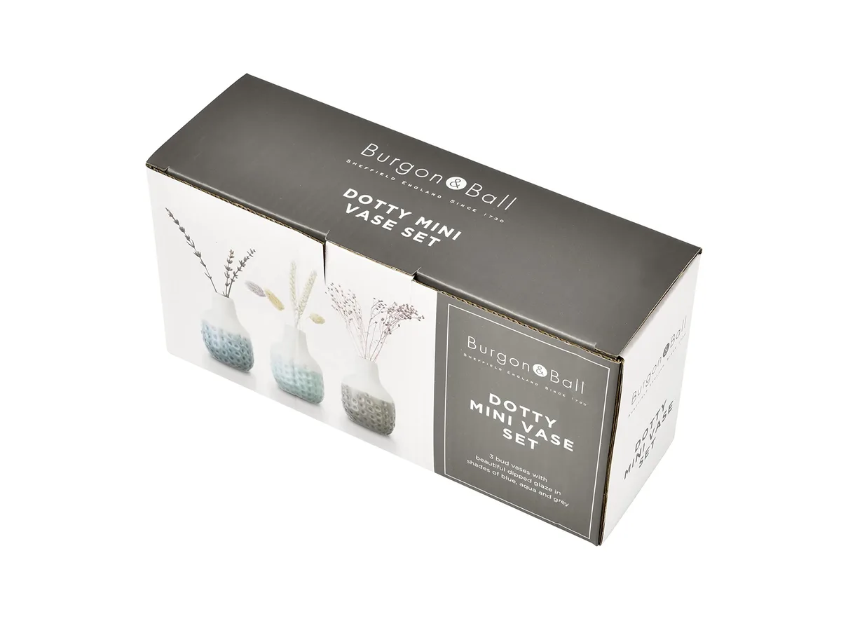Burgon & Ball Dotty Mini Trio Vases - Image 2