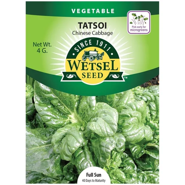 Wetsels Packet Seeds Cabbage, Tatsoi Chinese 4 Grams