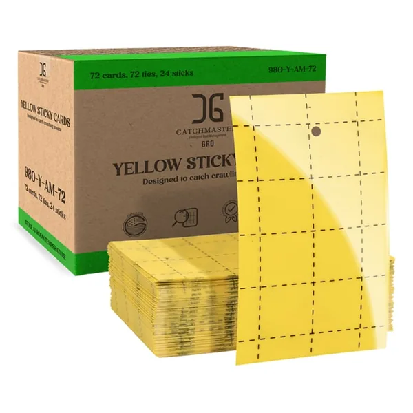 Catchmaster 3" x 5" Double-Sided Blue Sticky Card Pest Monitors (72pcs/Pack)