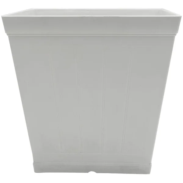 CHG 16" Falmouth Squar Planter White