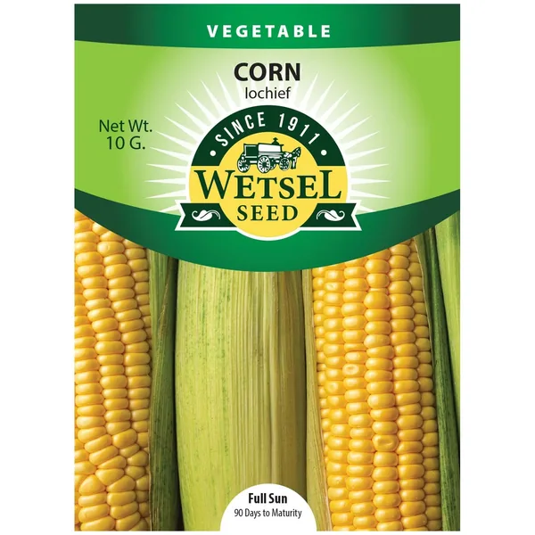 Wetsels Packet Seeds Corn, Iochief Treated 10 Grams