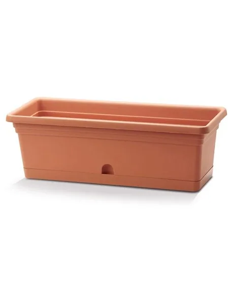 Crescent 16"x8" Emma Rectangle Planter Terra Cotta