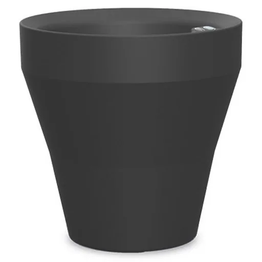 Crescent Rim TruDrop Planter Caviar Black