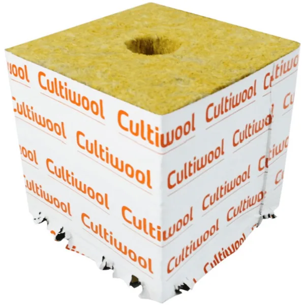 Cultiwool 6" x 6" x 6" Block w/ Optidrain (48 Block/Case)