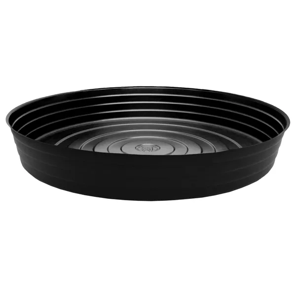 Curtis Wagner Plastics CWP 21" Black Heavy Gauge Vinyl Plant Saucer