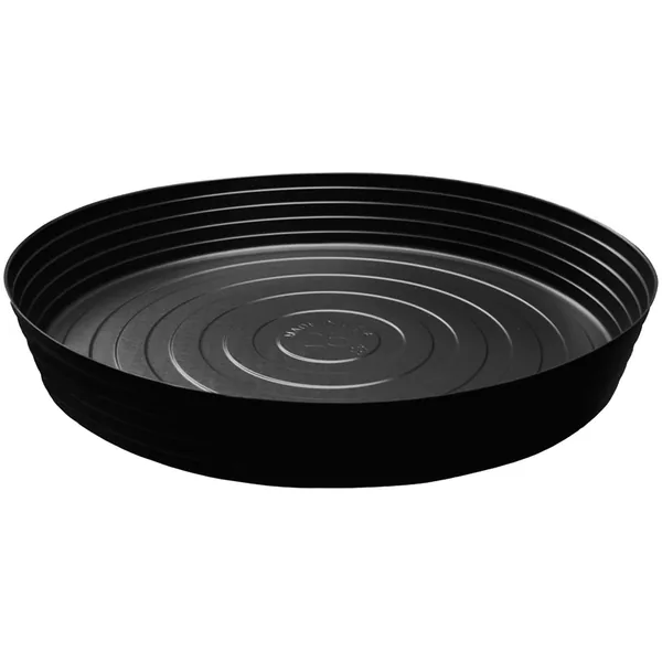 Curtis Wagner Plastics CWP 25" Black Heavy Gauge Vinyl Plant Saucer