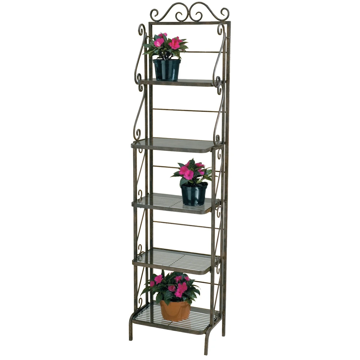 Deer Park Ironworks Skinny Bakers Rack Plant Stand