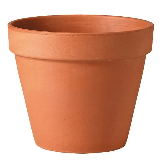 Deroma 16.9" Standard Terra Cotta Clay Pot - Image 2