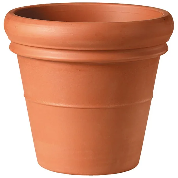 Deroma 18.5" Heavy Rim Pot Terra Cotta